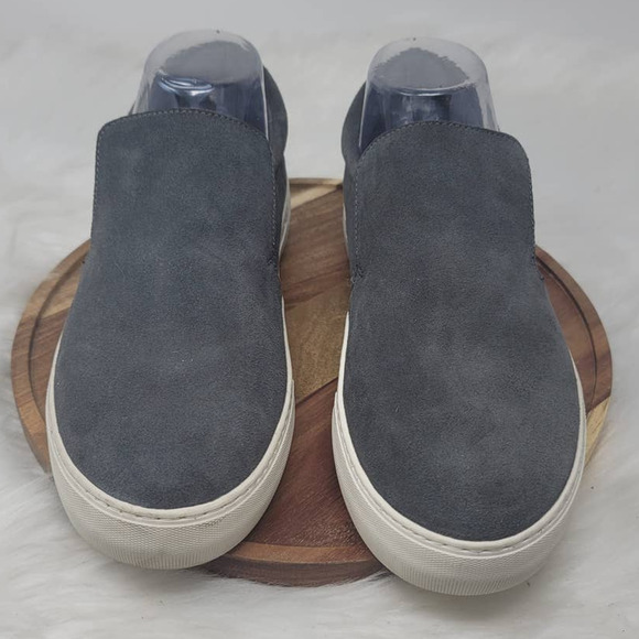 J Slides Platform Suede Gray Casual Walking Daily Sneakers Loafers Womens 9 - Picture 1 of 8